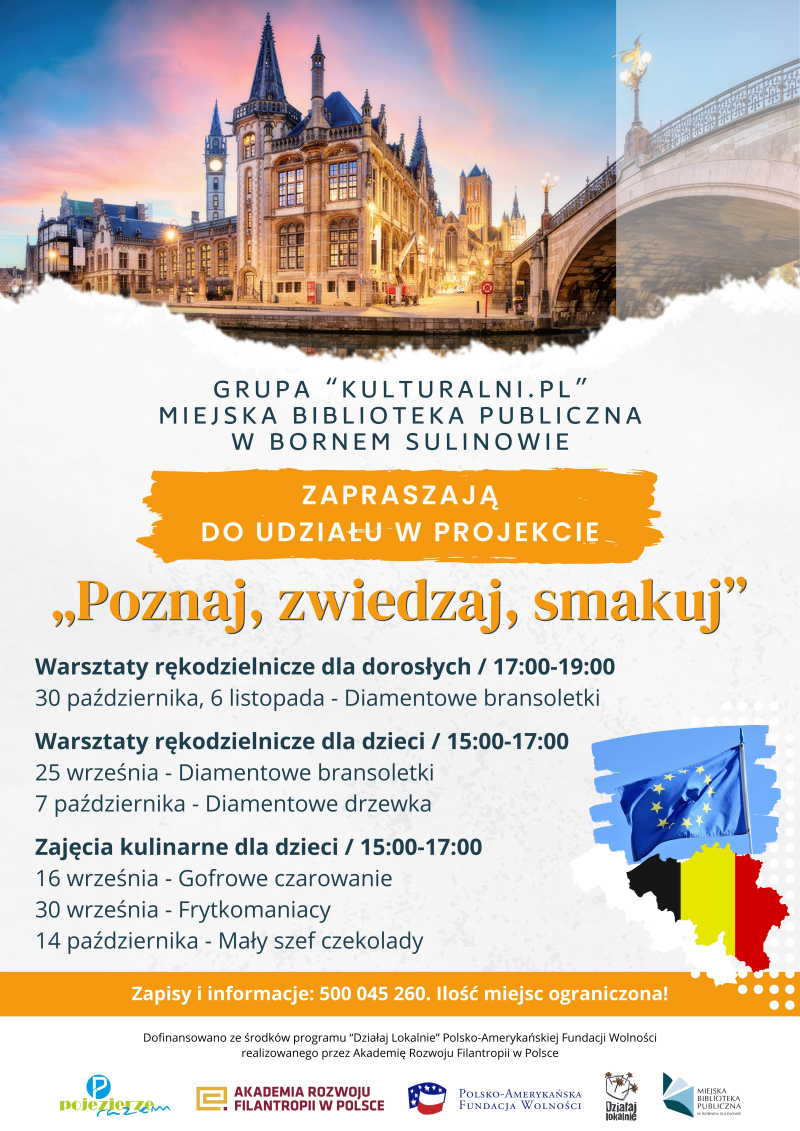 „Poznaj, zwiedzaj, smakuj” - zaproszenie do udziału w projekcie