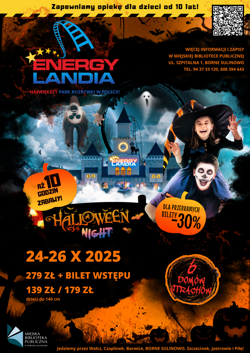 Październikowa wycieczka do Energylandii na Halloween Night