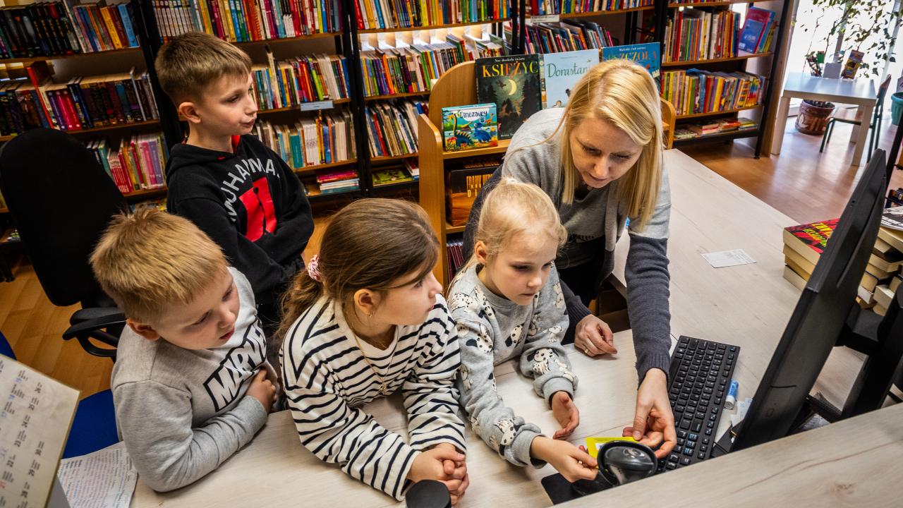 Lekcje biblioteczne - pierwsze kroki w świecie książek
