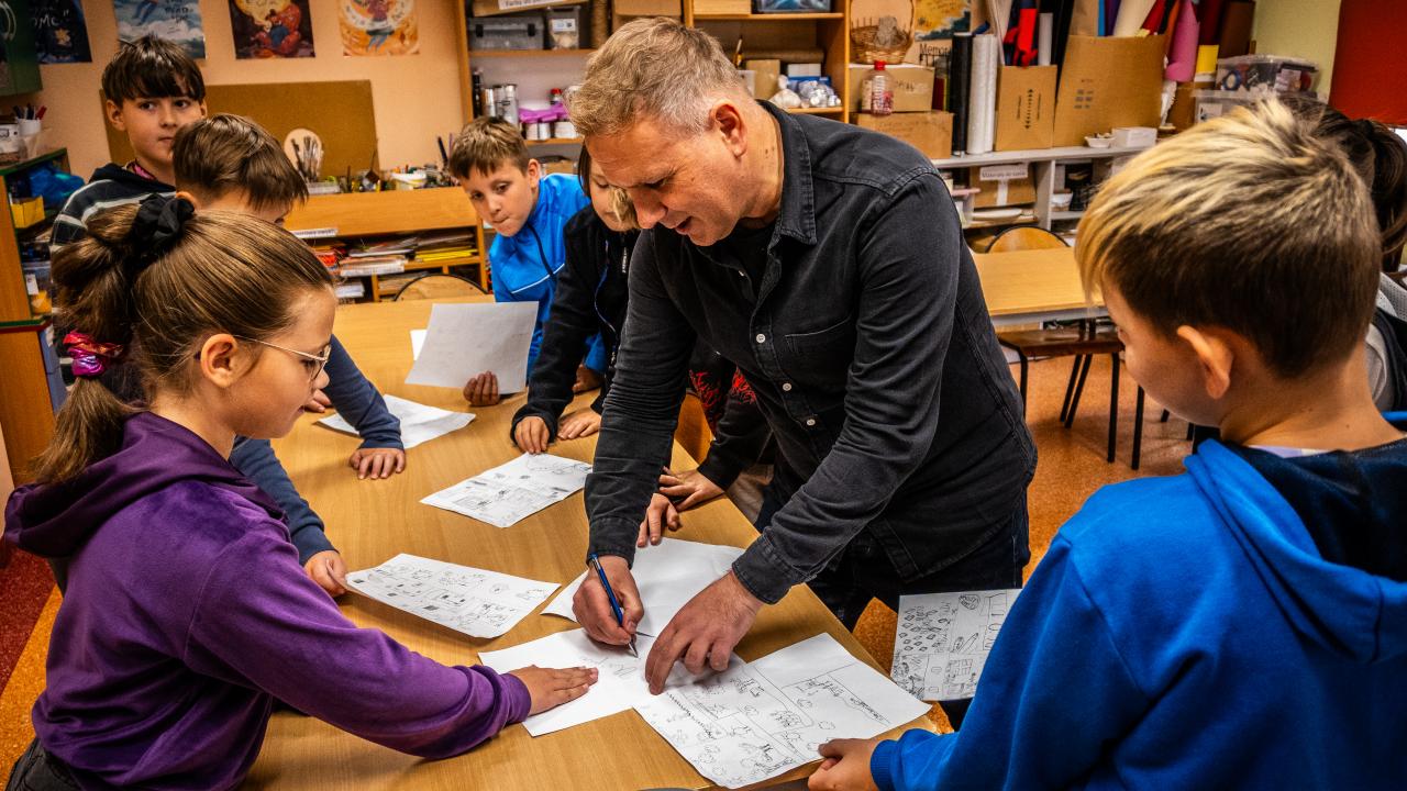 Warsztaty komiksowe z pisarzem Zbigniewem Masternakiem