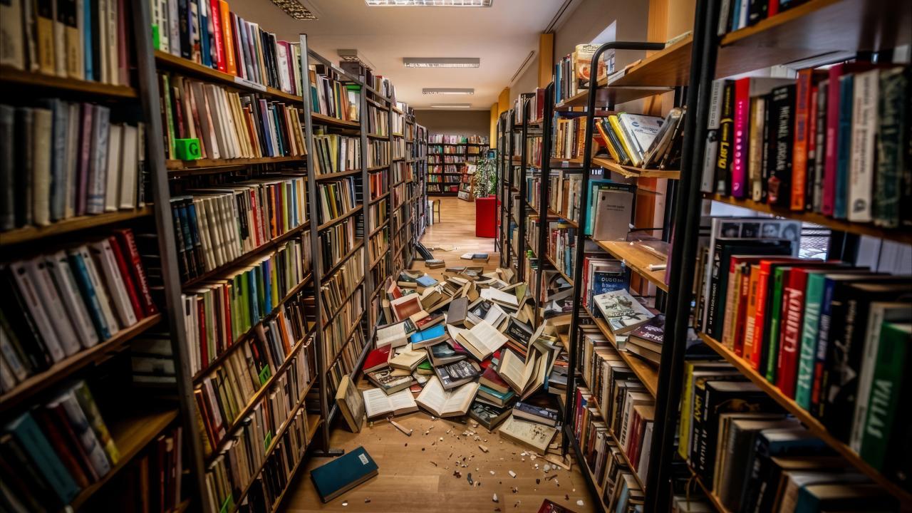 Alarm w bibliotece!