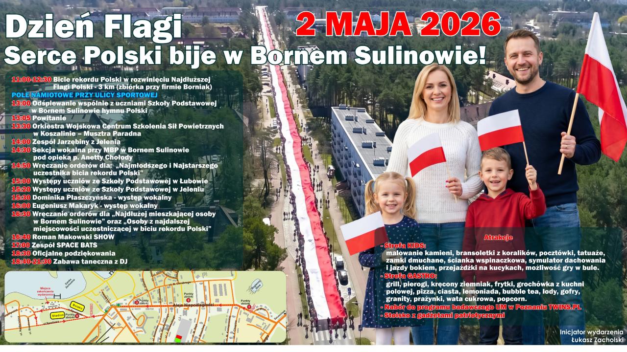 Dzień Flagi RP w Bornem Sulinowie 2026