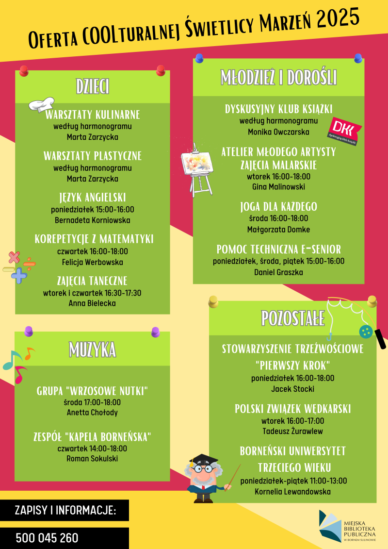 Oferta COOLturalnej Świetlicy Marzeń 2025